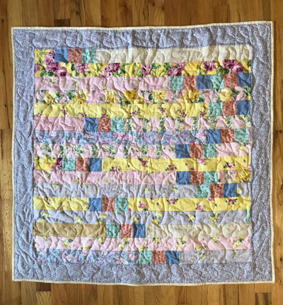 Jelly Roll Baby Quilt www.dlstewart.com